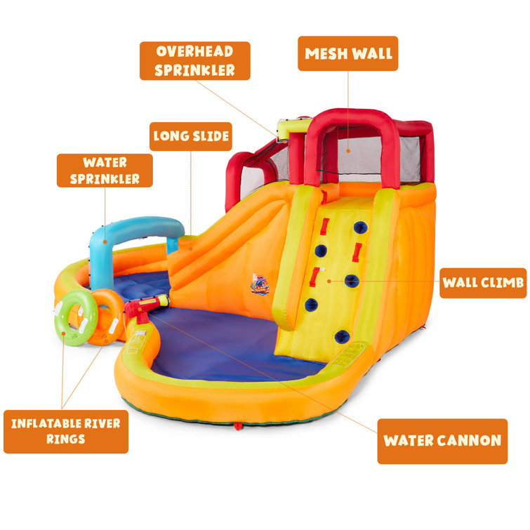 Banzai kids inflatable outdoor lazy river hot sale adventure water park slide and pool